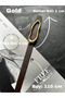 Laud Long Wave Patterned Women's Gold Buckle Belt Jacket Belt Dress Belt Trouser Belt - 4