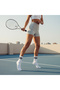 -5 Pack White Ribbed Tennis Unisex Hoop Socks - 5