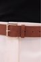 Square Buckle Suede Belt Trouser Belt Jeans Belt Shirt Belt Coat Belt Dress Belt - 4