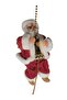 Musical Santa Claus Climbing the Chimney – Movable Special Design Christmas Figurine, Decorative Climbing Model - 3