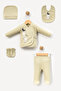 5-Piece Cute Bears Double-Breasted Newborn Set