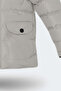 Napoli Unisex Children's Hooded Inflatable Gray Coat & Coat - 8
