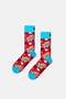 - Multi-Colored Super Dad Themed Cotton 3-Piece Sock Set - 3