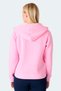 Milio I Women's Zippered Hooded Pocket Pink Sweatshirt - 3
