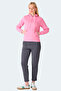 Misty I Women's Hooded Pink Sweatshirt - 6