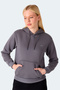 Misty I Women's Hooded Gray Sweatshirt - 3