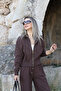 Brown Hooded Knitwear Set - 2