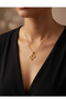 Stylish Snake Figured Stainless Steel Chain Necklace - 3