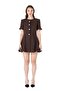 Indira Tweed Mini Dress Brown - 3