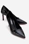 Women's Stiletto Shoes Black Patent Leather