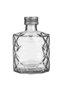 Bottle for Drinks, Diamond Relief Pattern, Metal Cap, 200ml