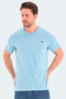 Rivaldo Men's V-Neck Blue T-Shirt - 6