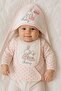 Newborn Baby Girl 10 Piece Hospital Discharge Set 0–3 Months – Rabbit Pattern Cotton Set - 2