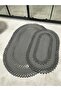 Jute 2-Piece Mat, Bathroom Mat, Door Mat, Balcony Mat, Mat Set, Gift, Dowry - 2
