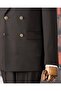 Italian Style S Slim Fit K Double-Breasted Jacket Pants Suit Brown T14864 - 4