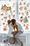 Home and Animals Double-Sided Christmas New Year Glass Sticker Set Christmas Ornaments - 2