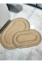 Jute 2-Piece Mat, Bathroom Mat, Door Mat, Balcony Mat, Mat Set, Gift, Dowry - 3