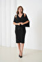 Women's Crew Neck Textured Sweater Dress Two-Piece Knitwear Set - 3