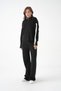 Women's Mock Neck Half Zipper Knit Detail Sweater Pants Double Knitwear Set - 4
