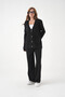 Women's V-Neck Pocket Detail Button Closure Oversized Jacket Pants Two-Piece Knitwear Set - 4