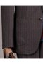 Italian Style S Slim Fit Peaked Lapel Jacket Pants Suit Brown T14766 - 6