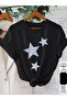 Unisex Star Starry Design Printed Basic Crew Neck Regular T-Shirt 100% Cotton