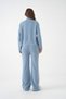 Women's Mock Neck Half Zipper Knit Detail Sweater Pants Double Knitwear Set - 6
