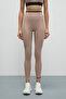 Veltren Women's Flexible and Soft Textured Contrast Piped Mink Leggings - 3