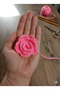 Knitted Rose Motif, Knitted Flower, Handmade Rose (10 Pieces)
