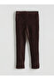 Ozmarka New Season Elastic Waist Basic Girls' Velvet Leggings - 4