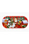 Happy New Year Pattern Santa Claus & Snowman Themed Presentation Tray 35 X 15 cm - 2