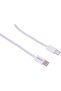 60W Type-C to Type-C Braided Cable, White - 2
