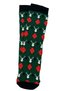 Christmas Themed Green Cotton Towel Socks with Soft Deer Pattern in a Special Gift Pouch Christmas Stocking - 4