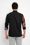 Chocolate Patterned Sleeve Detailed Chef Jacket Cook Uniform (Chef Jacket) Staff Clothing - 4