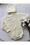 Newborn Baby Girl Boy Beanie Long Sleeve Knitwear Bodysuit Set 3-6 Months / 6-9 Months / 9-12 Months - 3