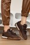 Sports Women's Brown Shoes Waterproof Orthopedic Sole Sneaker Daily Walking Shoe 0980