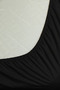 100% Cotton Ranforce Premium King Size Fitted Sheet - Black - 3