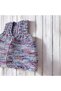 Baby Hand Knitted Knitted Vest White Blue Pink Mixed Color - 2