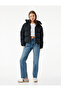 Comfortable Fit Zippered Hooded Quilted Mock Neck Inflatable Jacket - 2