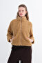 Zippered Plush Coat H11714 - 5
