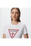 Women's Brand Logo Cotton White T-Shirt Suitable for Daily Use W1YI1BI3Z14-G011 - 4