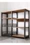 Multi-Function Multi-Layer Kitchen Storage Rack with Metal Frame and Microwave Holder - 2