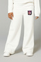 Kpop Demon Hunters Huntrix Zoey Rumi Mira 3 Thread Girls' Ecru Wide-Leg Sweatpants – Comfortable