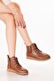 Genuine Leather Non-Slip Sole Comfortable Daily Stylish Boots Mlk.5087 Tan - 3