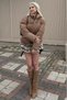 Mink Mock Neck Women's Fur Coat Mg2259 - 4