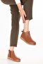 Genuine Leather Non-Slip Sole Comfortable Daily Stylish Boots Mlk.3601 Tan - 6