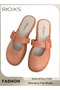Women's Flat Mules Half Drag Shoes For Women Girls Closed Toe Sandals Ladies Female Fashion Comforta
