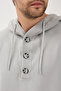 Men's 60% Cotton Thessaloniki Fabric Oversized Hooded Sweatshirt - 5