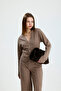 Women's Drawstring Bag Bitter Brown Plush Fur 2011 (Charm Beads Not Included) - 6