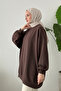 3044 - Rahat, Salaş Basic Kadın Uzun Sweatshirt - 2